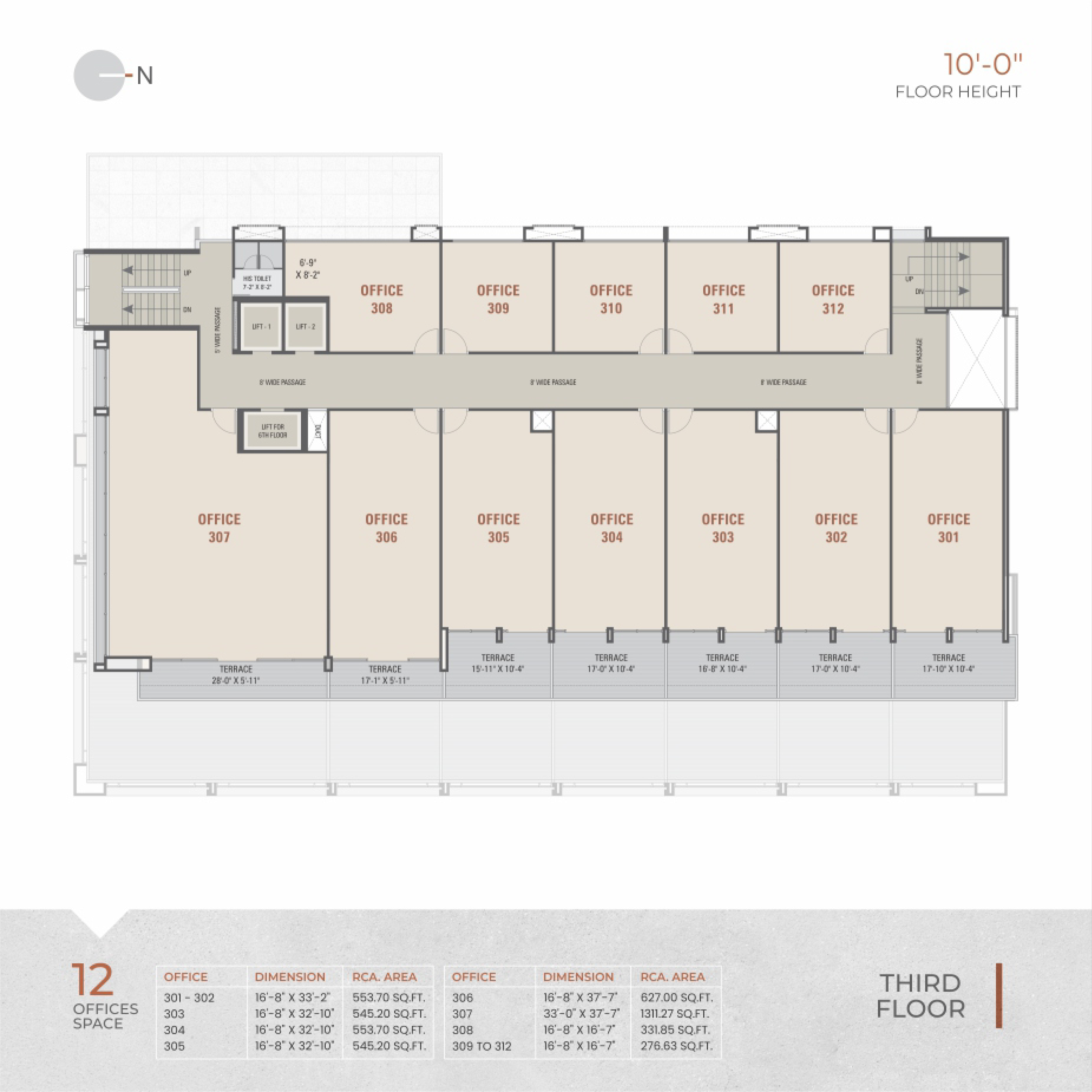 Samarthya Empire – Third Floor Plan